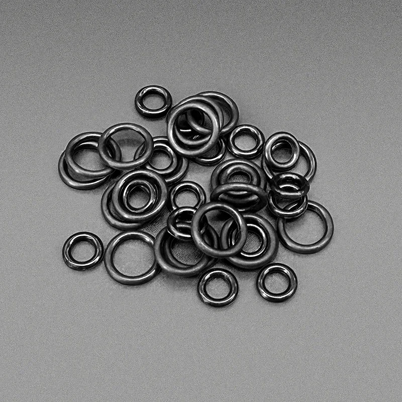 1.5mm CS VMQ Silicone O Rings 250Pcs Black Oilproof Sealing Gaskets Universal DIY Repair Washers for Faucet