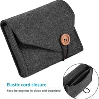 Portable Felt Storage Bag Outdoor Travel Digital Cable Electronics Accessories Organizer Charge Earphone Makeup Storage Pouches