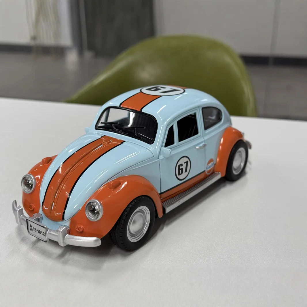 1:18 Scale Simulation Volkswagen Beetle 1955 Vintage Alloy Car