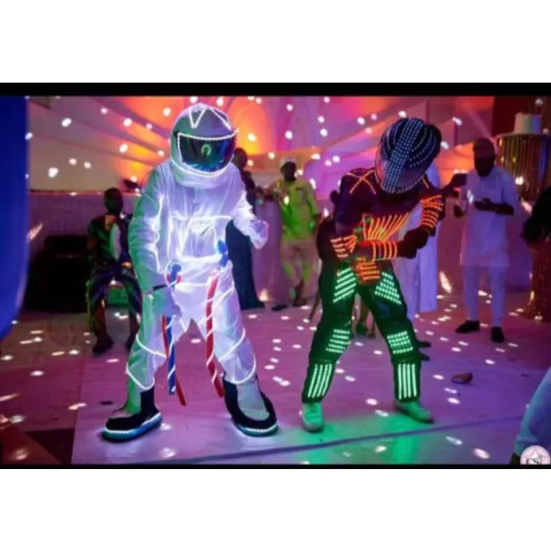 Light Emitting Diode Costume DJ Party Club Sportswear Light Emitting Diode Lighting Costume Colored