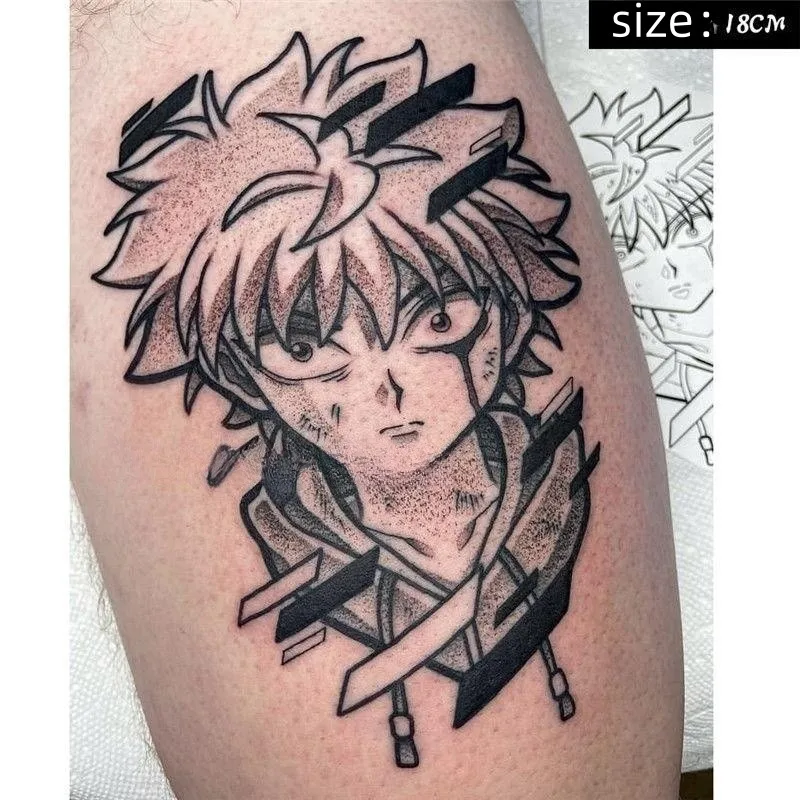 

Anime Temporary Tattoos Cartoon Transfer Tattoo Body Art Waterproof Fake Tatoo Sticker for Woman Men