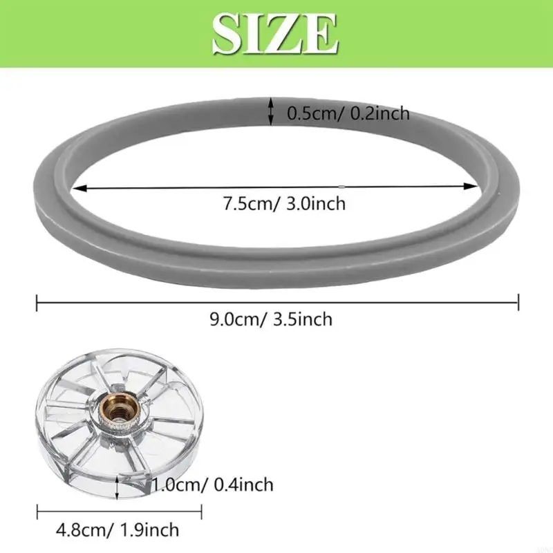 A0NC 6PCS Juicers Sealing Rings และ Clear Base Gear สำหรับใช้ในบ้าน