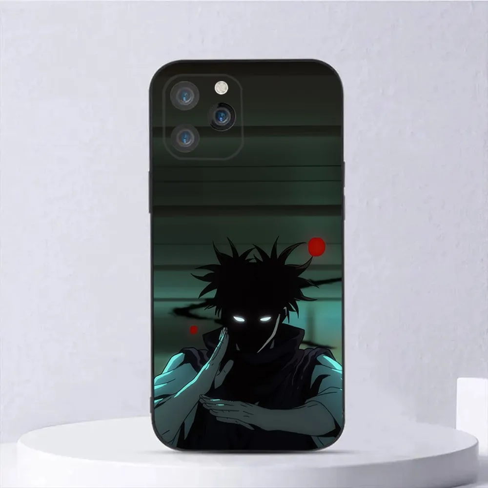 Capa de telefone anime choso para iphone 15,14,13,12,11,plus,pro max,xs,x,xr,se,mini,8,7 capa preta de silicone macio