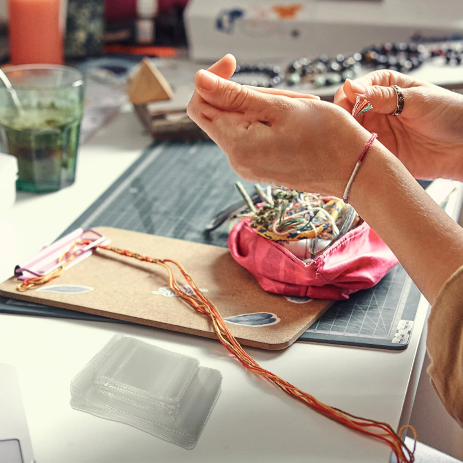 

100 pcs Pvc 2 Sizes Transparent Resealable Press Seal Closure For Jewelry Earrings Beads Small Accessories Storage Clear Plastic