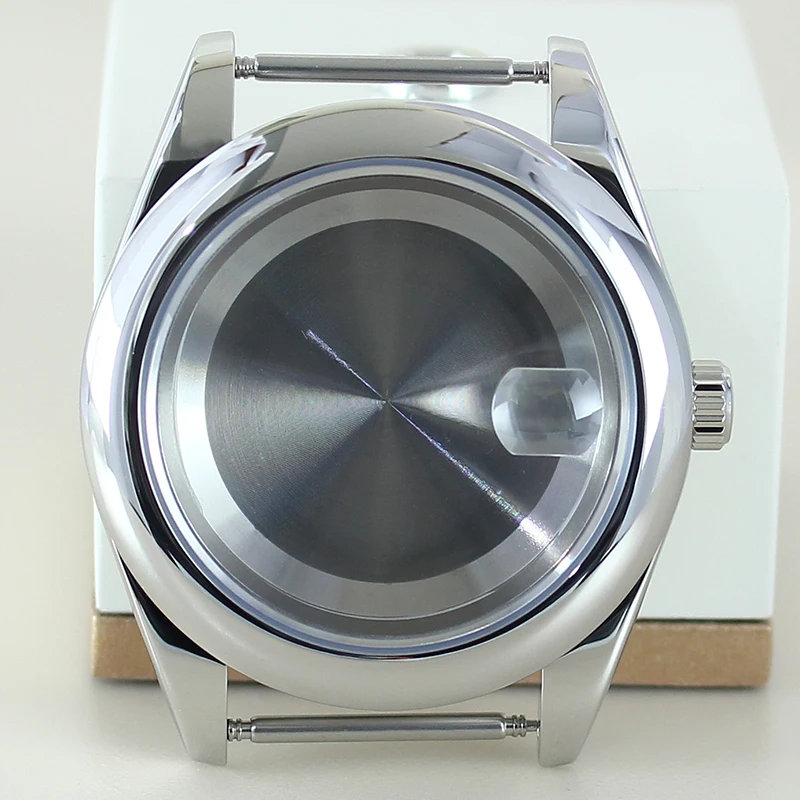 

36mm/39mm Luxury Case Bevel Edge Bezel Waterproof Watch Parts With Sapphire Crystal For Seiko NH35 NH36 NH38 Miyota 8215 Oyster