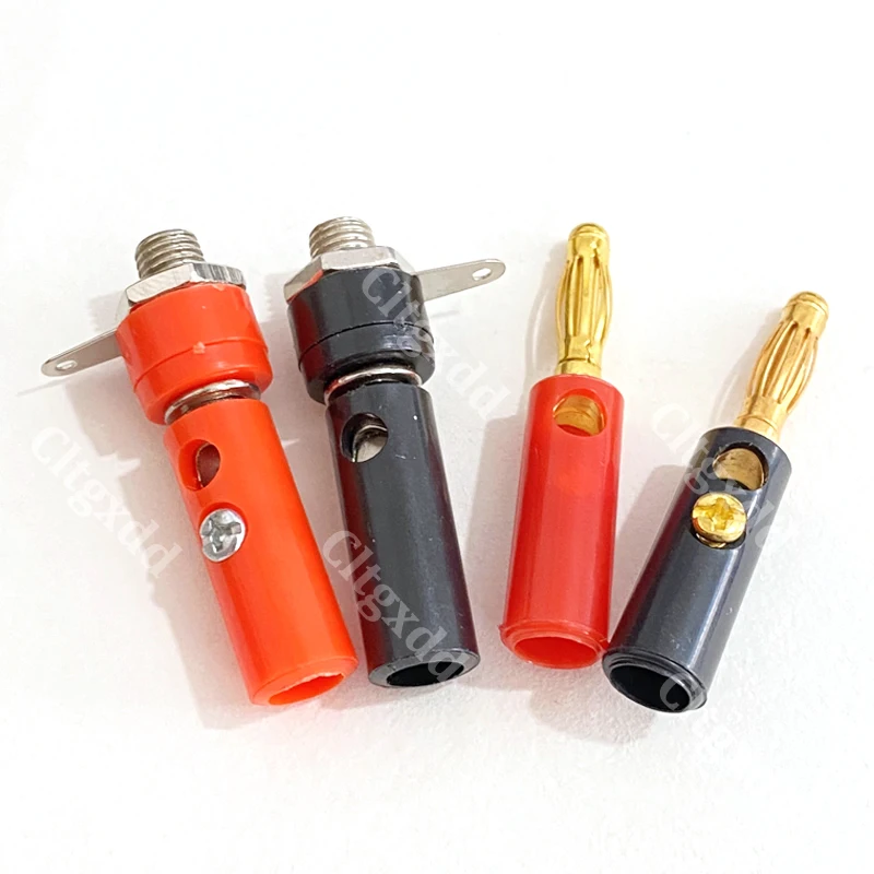 Cltgxdd 10 Stück 4MM Lötfreie Bananenstecker Audiokabel Lautsprecher-Bananenstecker Verstärker-Lautsprecherkabel Audio-Kabelverbindung – Detail 8