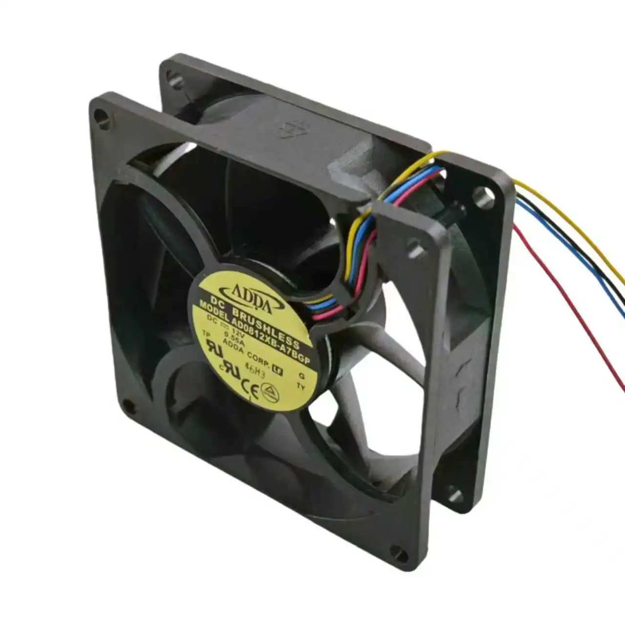 New for ADDA AD0812XB-A7BGP 12V 0.55A 8025 Ball Bearing Cooling Fan 3-Pin 80mm High Airflow 4000RPM for Power Supply and PC Case