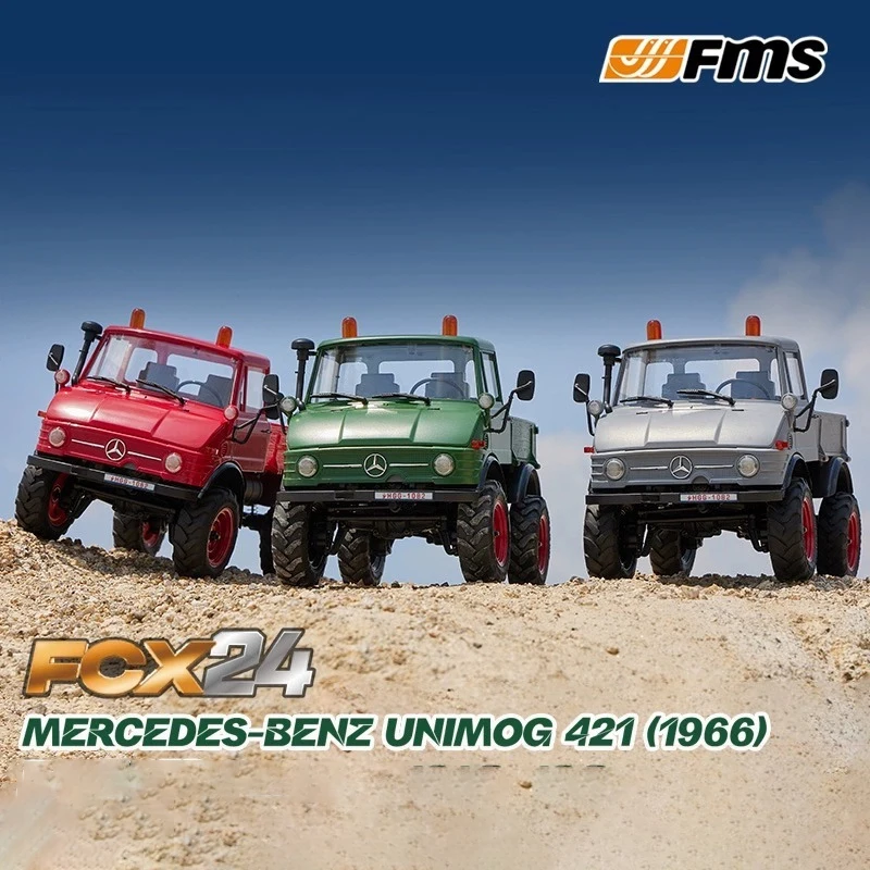 Fms 리모컨 전기 시뮬레이션 자동차 모델 성인용 장난감 선물, Unimog Fcx 시리즈 오프로드 4wd Rc 클라이밍 자동차, 1/24 신제품