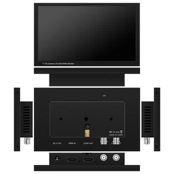 7 Inch Camera Video Monitor Screen Monitor 1920 x 108 HDMI SDI DC Input Output for DSLR Camcorder