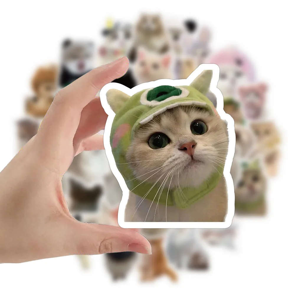 60 Pcs Realistic Kitten dog pet Stickers Cute Cat Waterproof Decals for Laptop Phone Case Scrapbooking Journaling DIY Decor