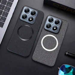For Xiaomi Mi 14T Pro Case Luxury PU Magnetic Wireless Charging Protective Back Cover Case For Xiaomi Mi14T 14TPro Phone Shell