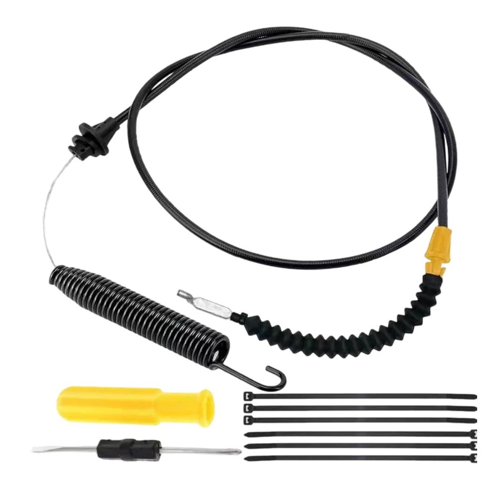 Deck Engagement Cable 946-04173E For Troy-Bilt Mowers Tractors With Z-Bend Spring Stainless Steel Replacement Part For Ridin