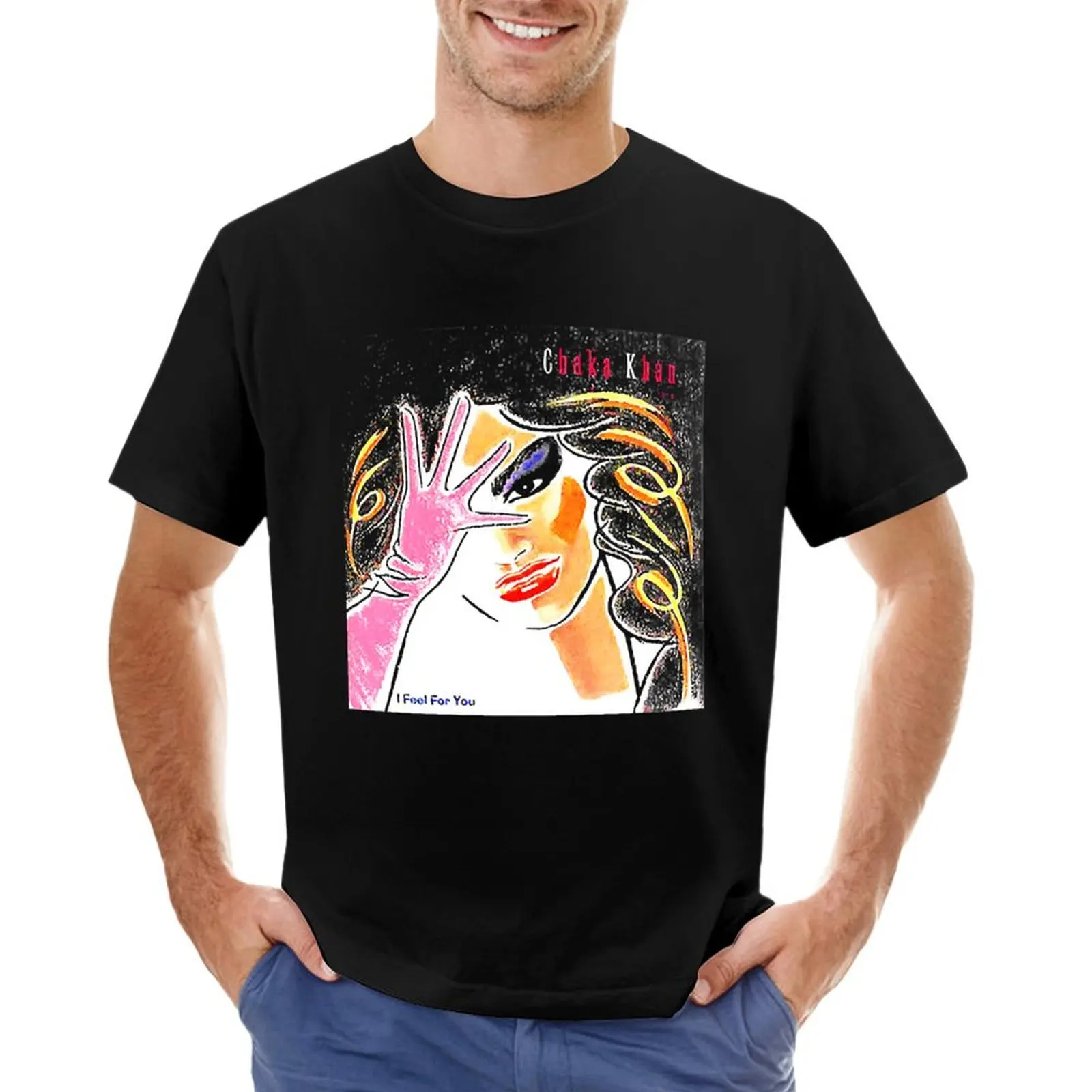 Мужские хлопковые футболки Chaka, Хан, сценический вокалист, забавная группа, Руфус дезигн, Ретро волна, дешевые футболки