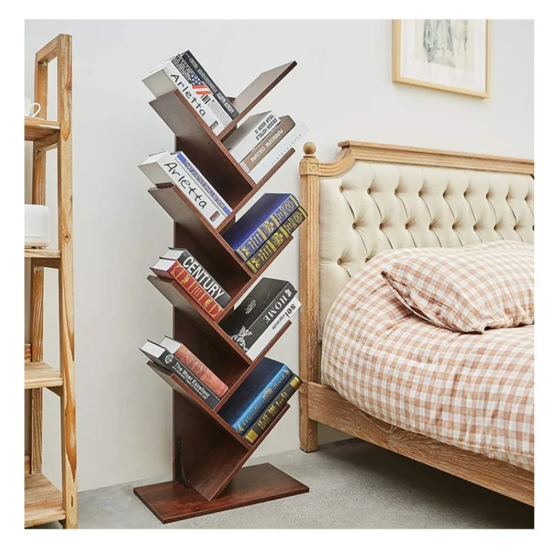 Small Apartment Living Room Multi-tier Storage Rack, Bedroom Children's Book Picture Book Storage Tree-shaped Bookshelf