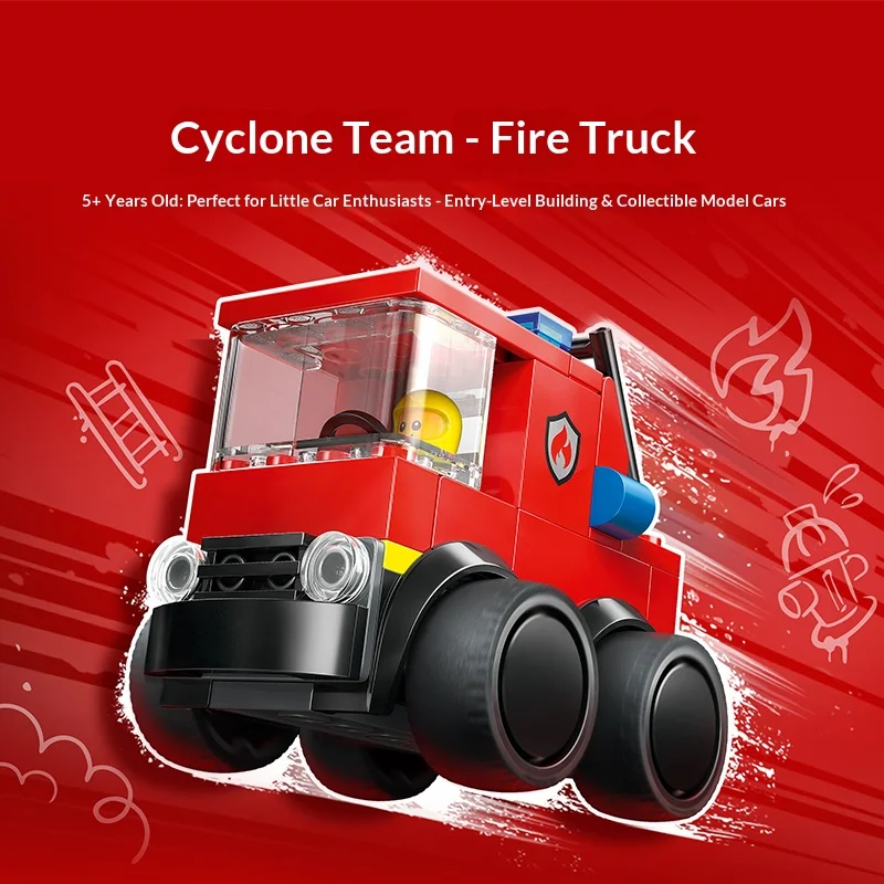 

LEGO 60482 Fire Truck Building Set With Raisable Fire Ladder For Boys Girls 5+ Years Old Toy Gift 67PCS