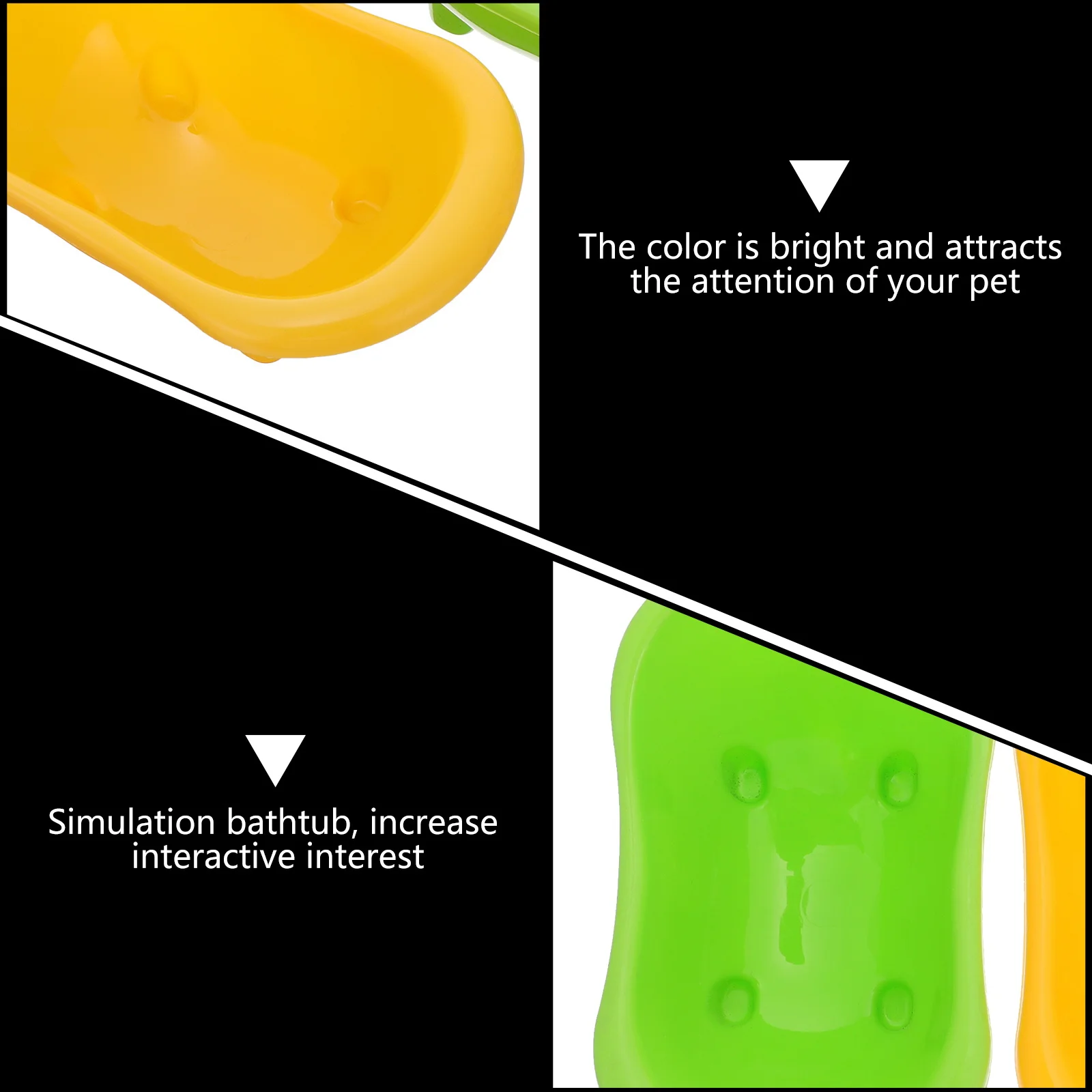 

2Pcs Parrot Bath Basin Durable Plastic Bird Shower Tub Cage Accessory Multifunction Pet Bath Tub for Small Birds