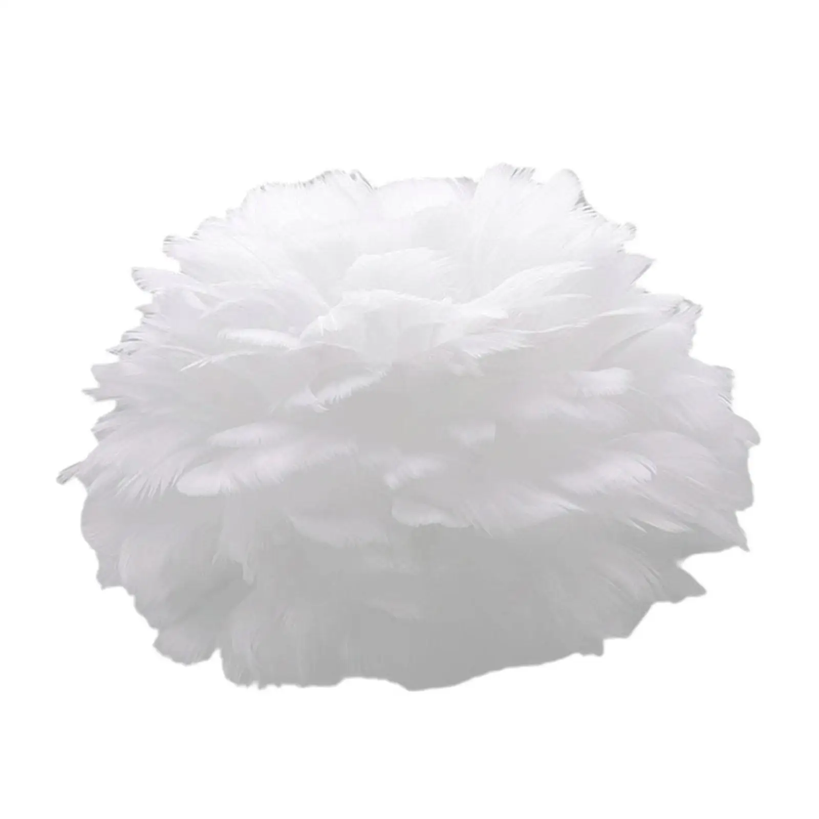 Modern Hanging Lamp Shade Artificial Feather Lightshade Pendant Lighting for Comfortable Home and Bar
