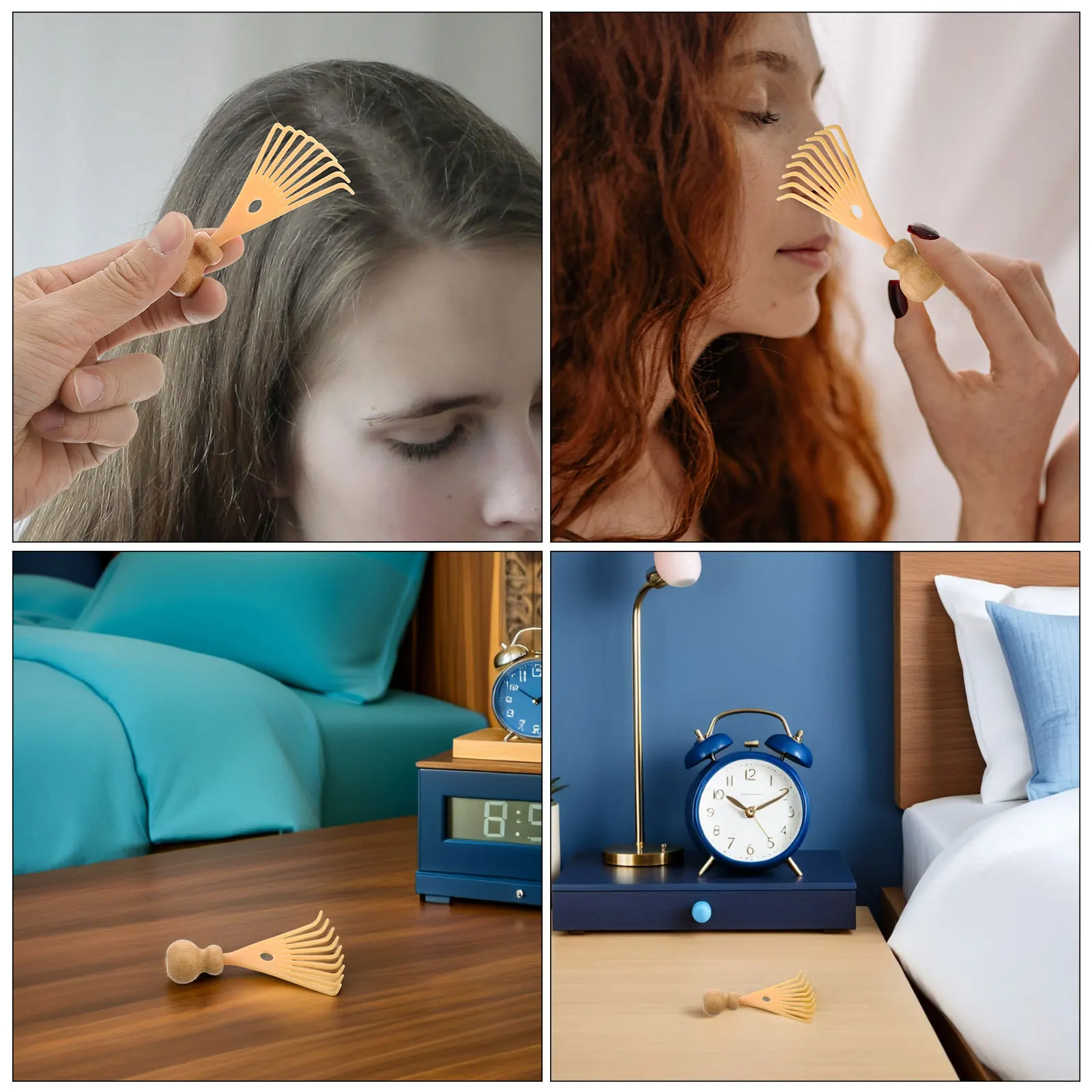 2 قطعة عصا تدليك فروة الرأس المحمولة هرش الرأس لتصميم مريح طويل الأمد الشعر فروة الرأس مدلك عميق مشط #5