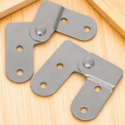2 Pcs Folding Hinge Heavy Duty Step Ladder Attachment Attic Parts Replacement Hasp