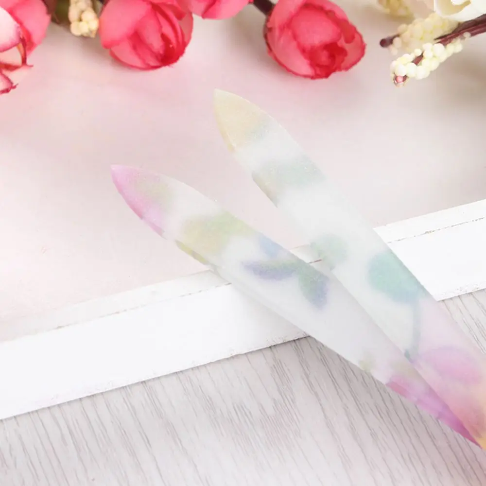 Paillettes manucure professionnelle cristal verre pédicure Nail Art lime à ongles ponçage outil de polissage