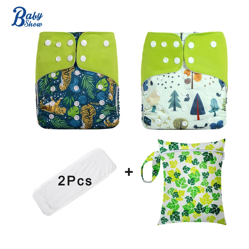 

Babyshow Infant Breathable Suede Cloth Diapers High Absorbency Eco-friendly Diaper Reusable Nappy For 3-15kg Free Shipping