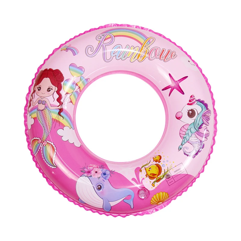 Cute Swimming Ring Funny Beach Swim Tube Summer Fun Pool Float  Baby Swimming Float Inflatable Pool Toys Girl Beach Circle