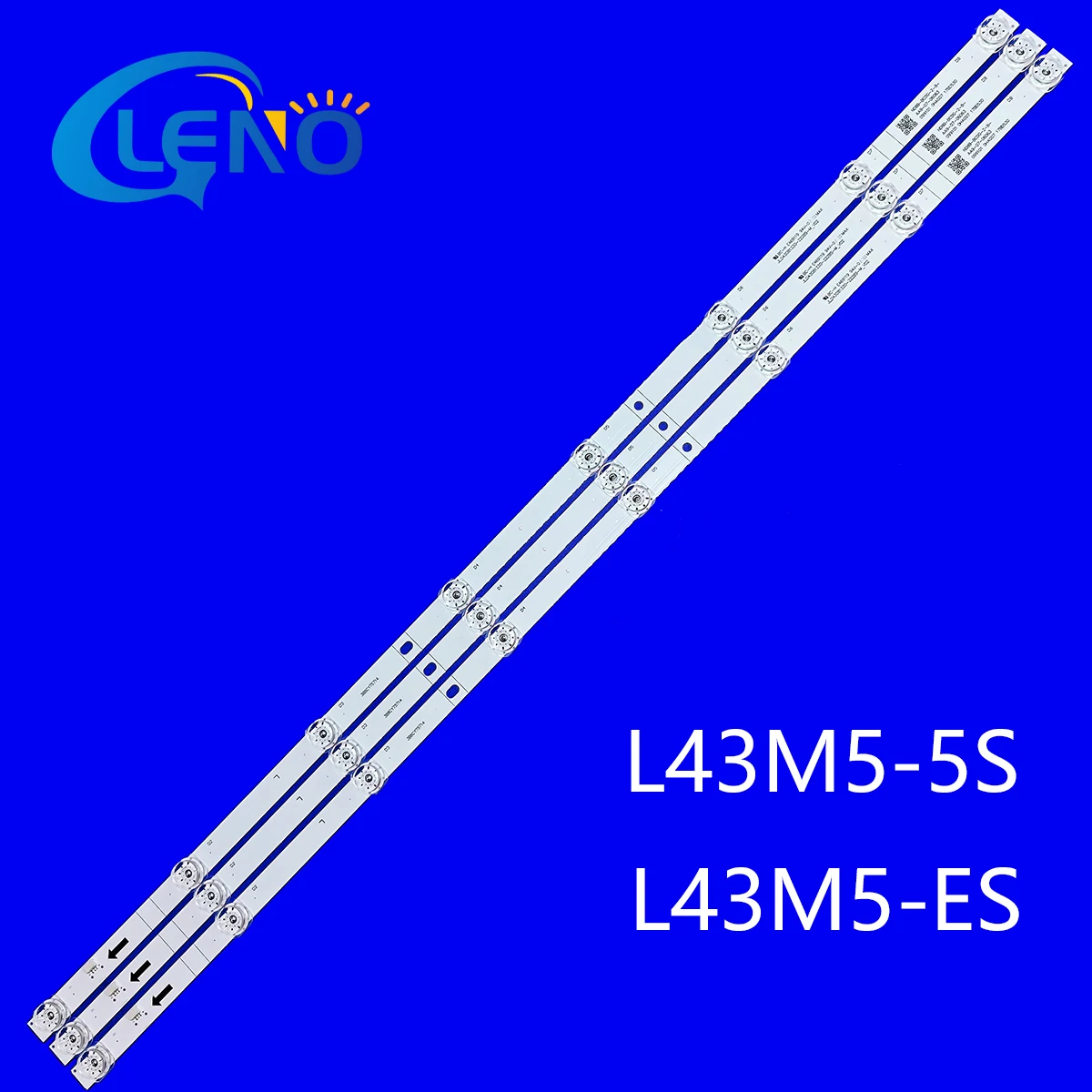 

1KIT/5KIT/10KIT LED Strips for 43"TV L43M5-5S L43M5-ES JL.D43081330-222DS-M 222BS RF-FP430005SE30-0801 A5