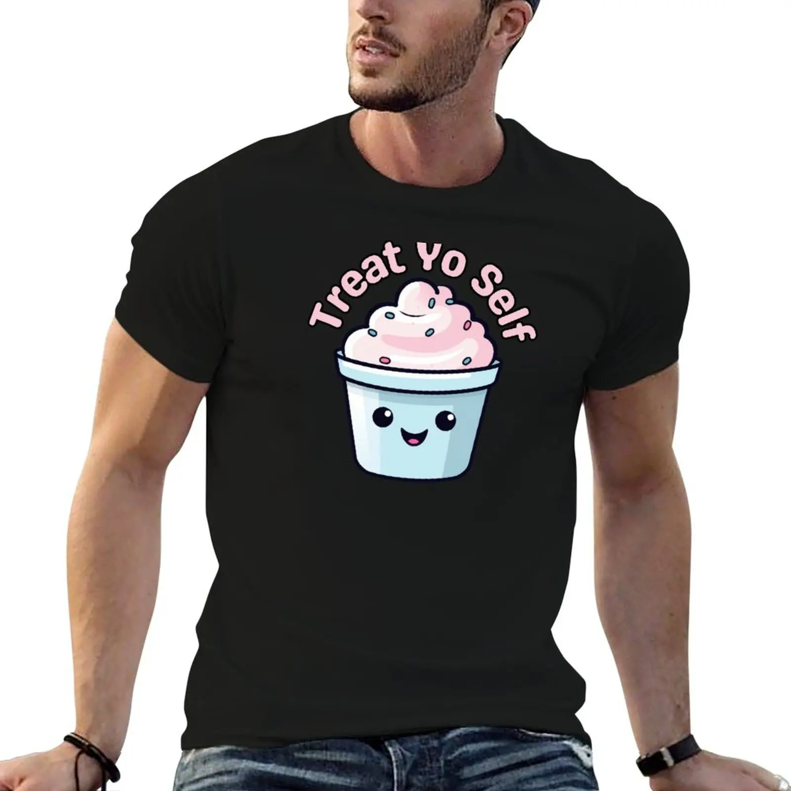 

shirt Self t Treat t print man custom designer shirt T-Shirt Yo