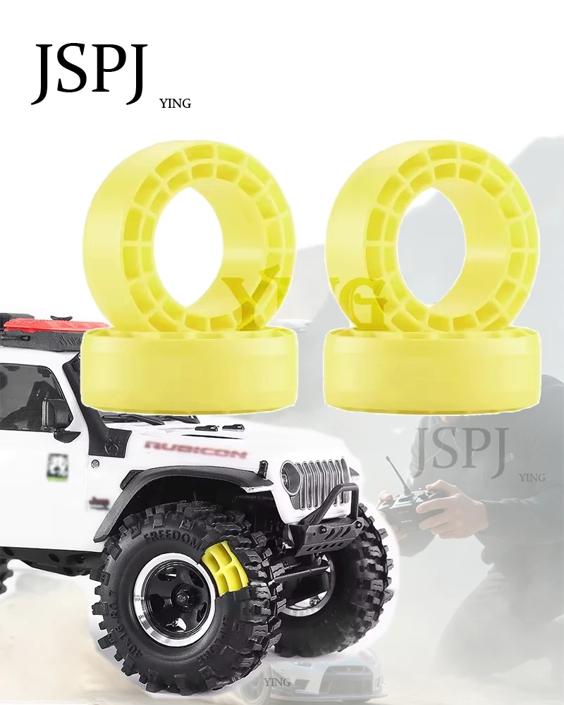 4 Stück 0,7 Zoll RC Crawler Reifen mit Silikon-Liner für 1/30 Axial SCX30 Wild Horse Wrangler K10 1/32 Redcat Ascent-32 Mini RC Ca