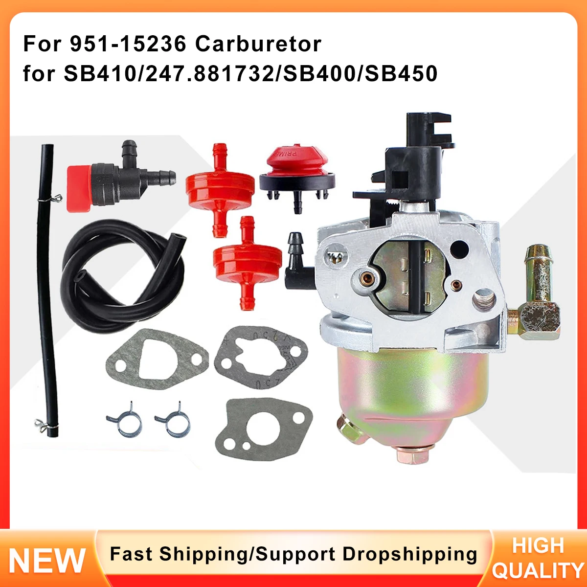 

Carburetor 951-15236 for SB400 SB410 SB450 Snow Blower - Replaces 247.881732