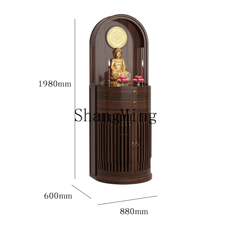 

DHY new Chinese solid wood Buddhist cabinet Shentai household God of Wealth Guanyin table incense table