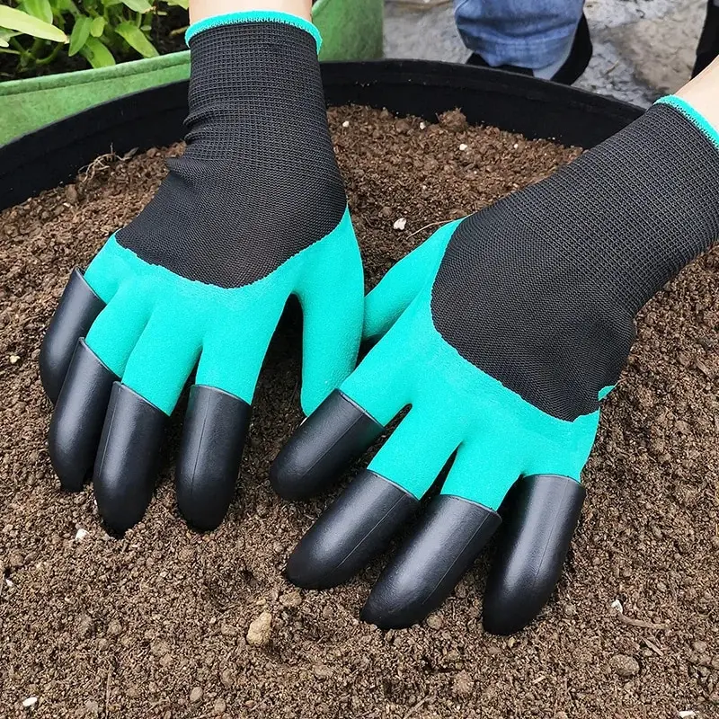 Garden Gloves With Claws - Dig, Plant, Weed & Seed Effortlessly - Protect Your Fingers & Nails