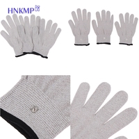 1Pair Gloves Conductive Silver Fiber Electrode Therapy Gloves Electrotherapy Unit For Phycical Therapy