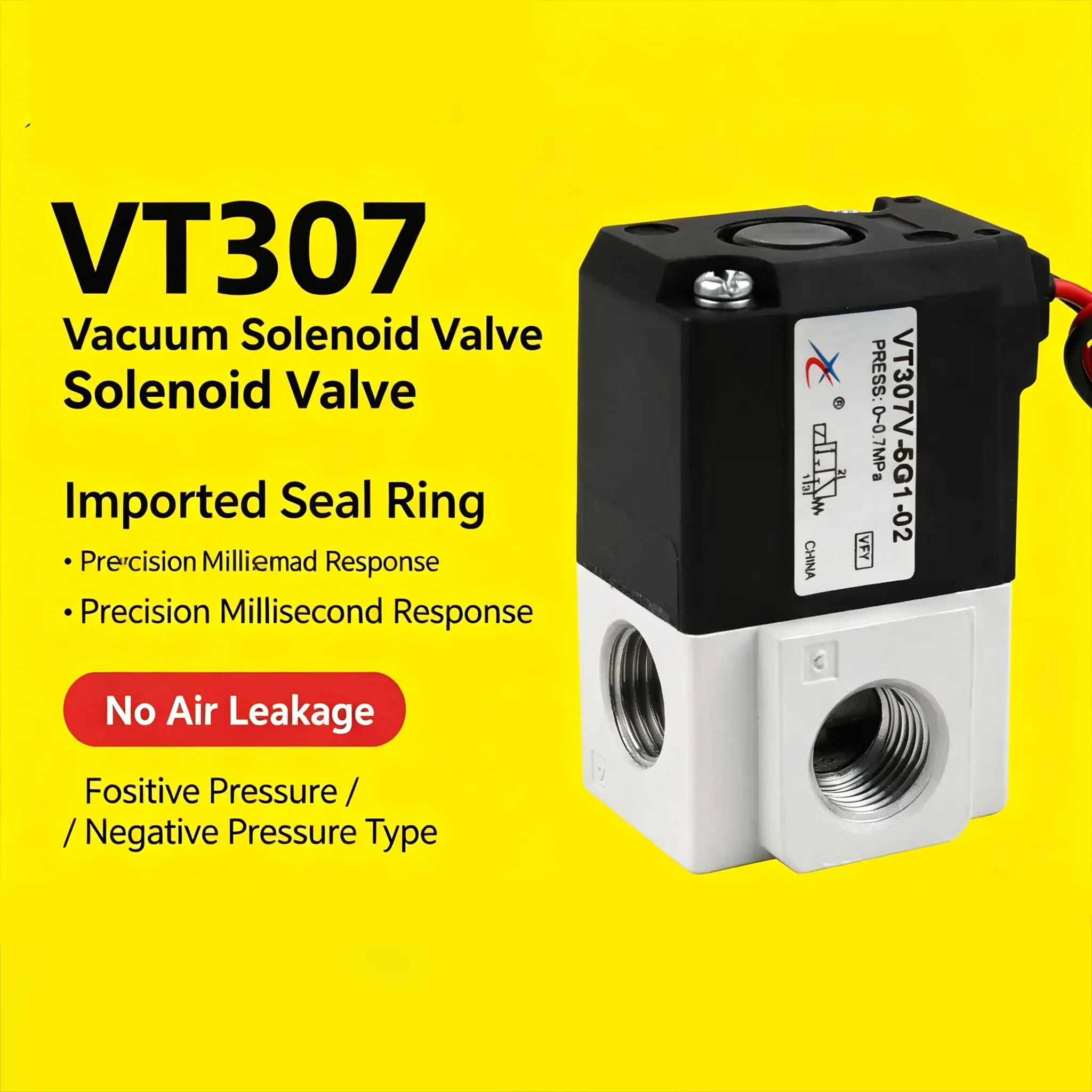 2 position 3 way High frequency solenoid valve VT307-3G1-01 VT307-3G1-02 vacuum control VT307V-5G1-4G 3G 6G-01/02