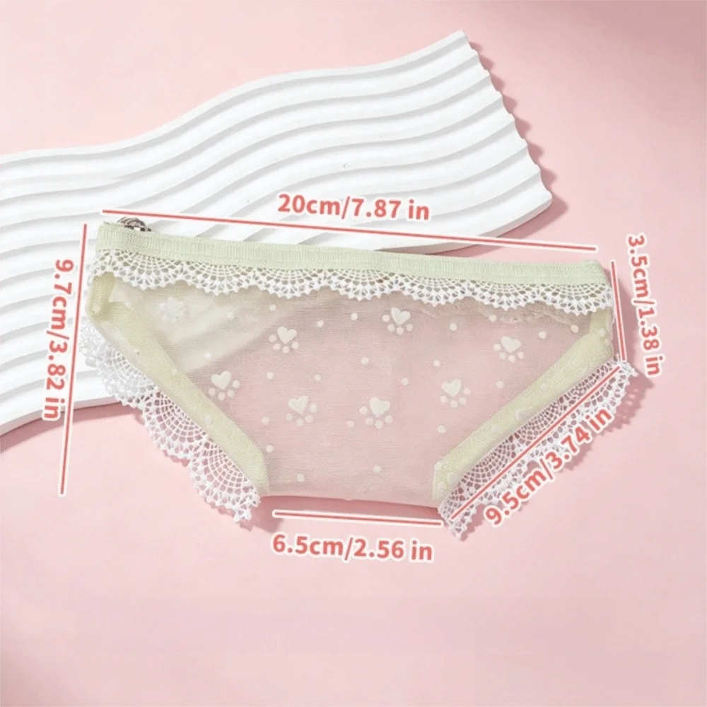 Y2k Lace Mesh Storage Pouch Triangle Briefs Shape Cosmetic Bag Multi-use Makeup Bag Home Travel