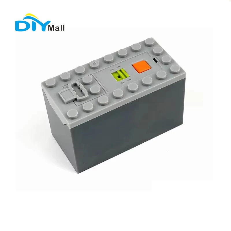 MOC Building Block Power 88000 AAA Battery Case Shell Box for Modular Train Cars