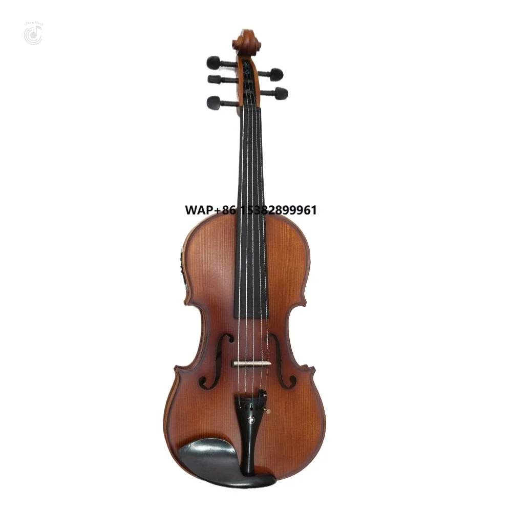 Vintage Style 5-String Electric Acoustic Violin Superior Sound Quality Handcrafted Maple Back/Side Material
