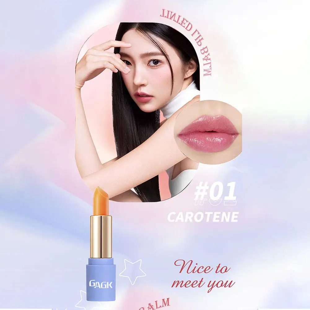 New Moisturizing Lipstick Long Lasting Nouritious Lip Makeup Comestics Lipgloss Balm Lip Temperature Changing Color Q6U2