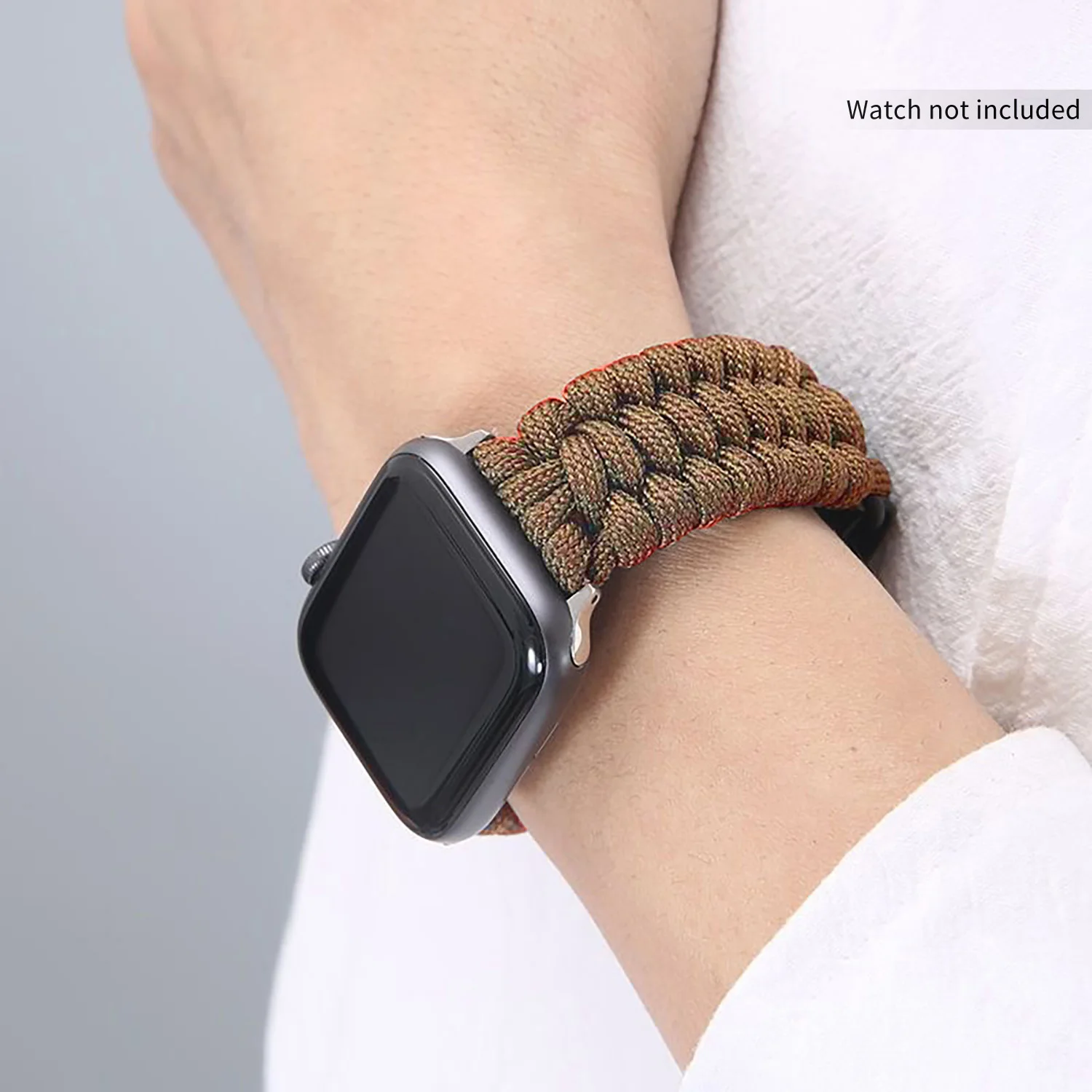 مظلة خارجية حبل الفرقة لساعة أبل 49 مللي متر 46 مللي متر 45 مللي متر 44/42/41/40 مللي متر حزام iWatch Ultra 2/3 SE 11 10 9 8 7 6 5 4 سوار