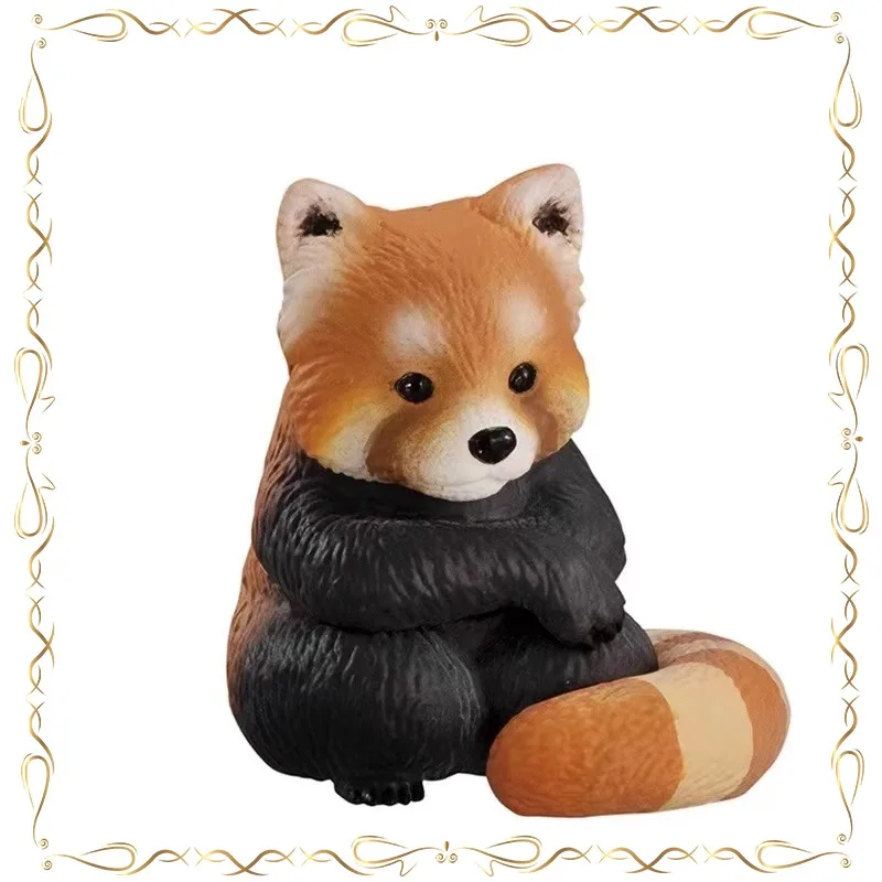 

Arctic Wolf Tuck Sit Still Animal Gashapon Collection Ornament Keepsake Action Figure Model Toys