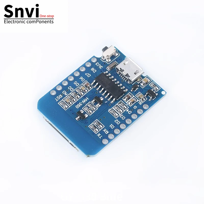 snvi Wemos D1 Mini TYPE-C/MICRO USB ESP8266 ESP-12F CH340G V2 WIFI Development Board Mini NodeMCU Lua IOT Board 3.3V With Pins