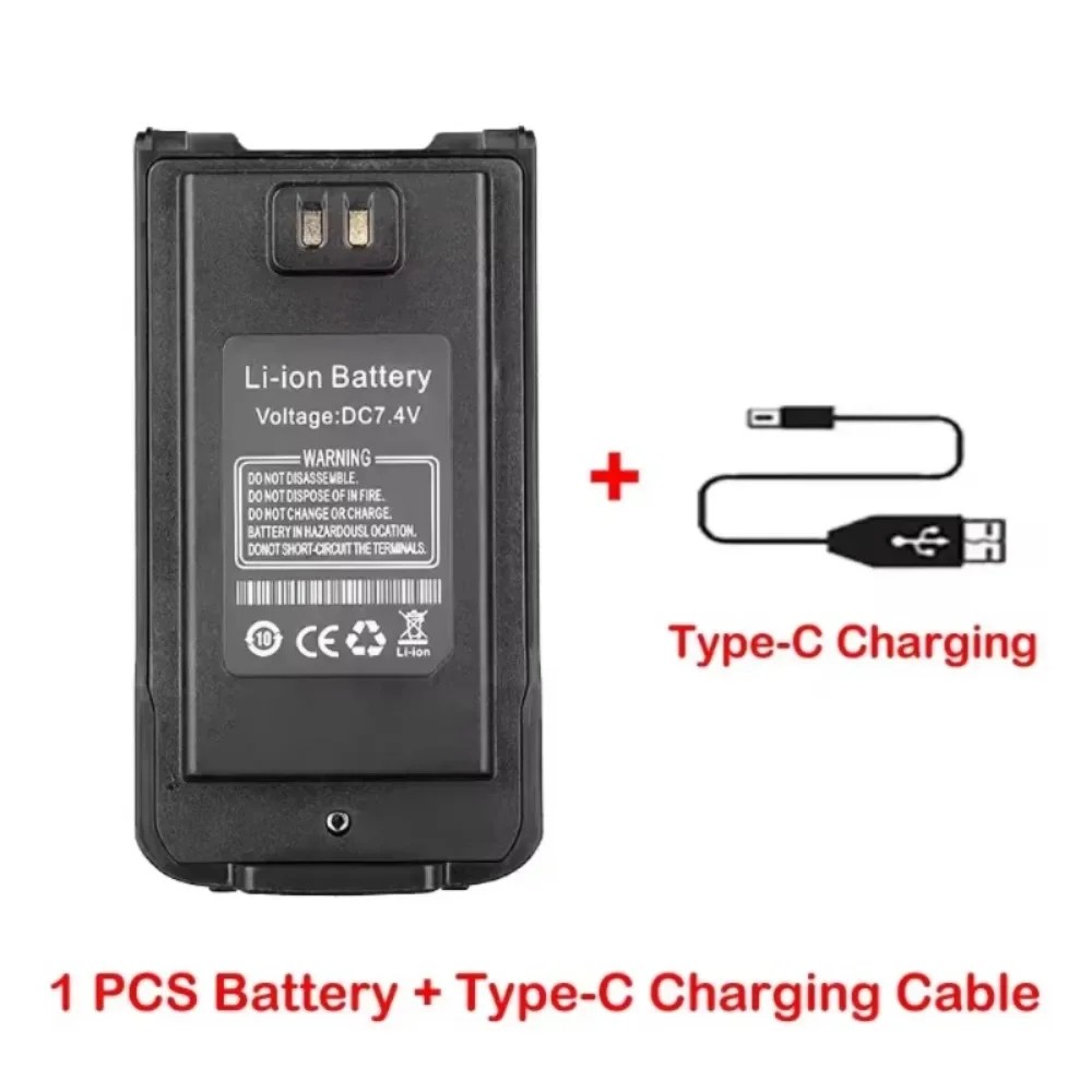 UV-S22 Batteria Walkie talkie Batterie di ricambio per BAOFENG UV S22 UV68 Pro UV-68 UV 98 Radio bidirezionale Batterie ricaricabili