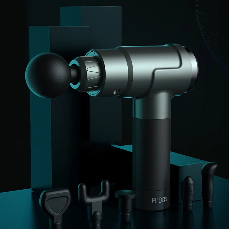 Mini Massage Gun Vibration Electric Facial Gun Portable Massager Deep Tissue Professional Booster Muscle Massage Gun