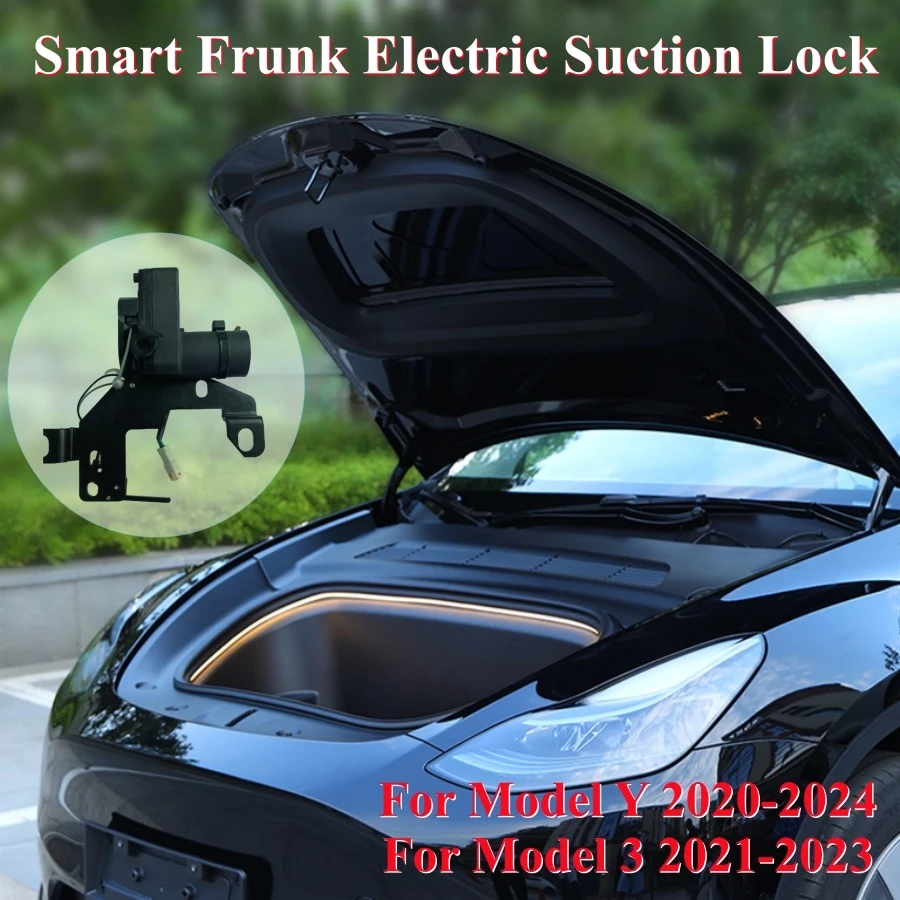 For Tesla Model Y 2020-2024 Model 3 2021-2023 Smart Frunk Electric Suction Lock Front Trunk Automatic Frunk Auto Closer