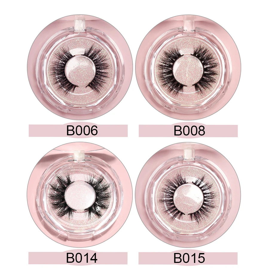 18mm 10/30/50Pairs Mink Eyelashes 3D Mink Lashes With Case Thick HandMade Full Strip Cruelty Free Mink False Eyelashes Makeup