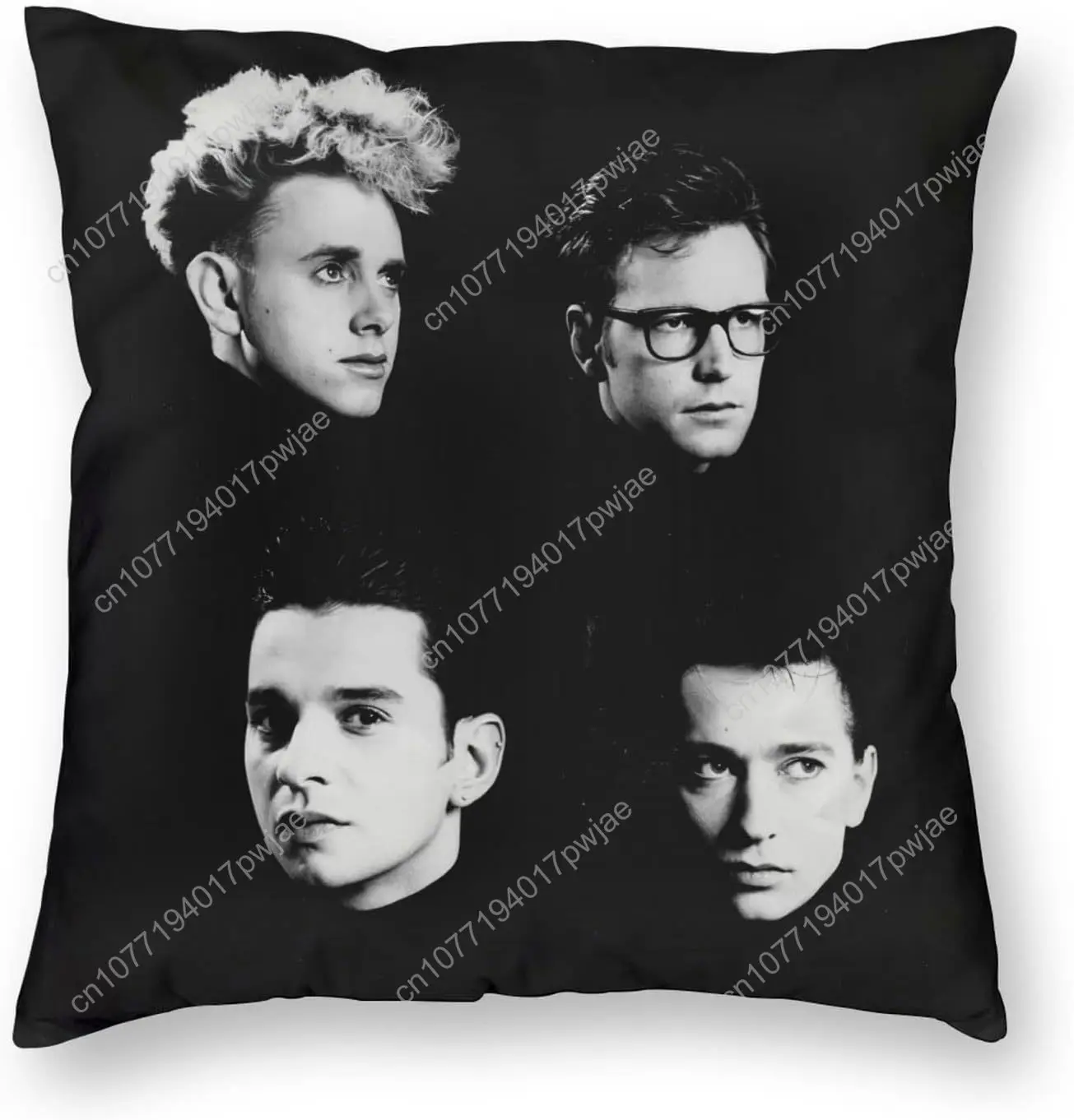Depeche Rock Mode Music Band Throw Pillow Covers Double Printing Pillowcase Super Soft Pillow Cover for Couch Sofa Living Room 1