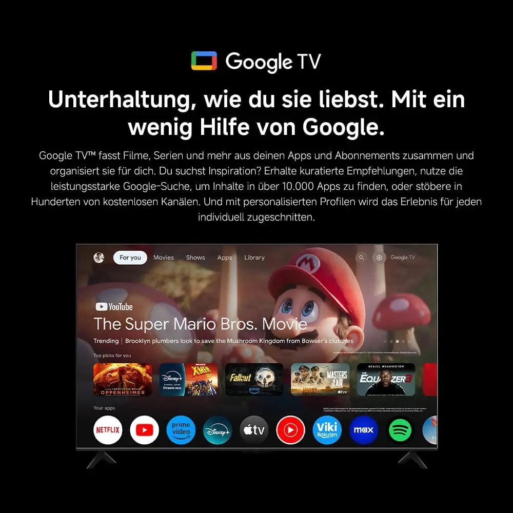 XIAOMI S MINI 55 144 هرتز QD-Mini LED Dolby Vision ® الذكاء، دولبي أتموس ® جوجل تلفزيون