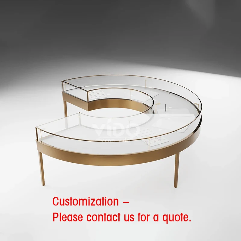 custom.Customizable round Body Piercing Jewelry Display Cases Set of Unique Jewelry Showcases