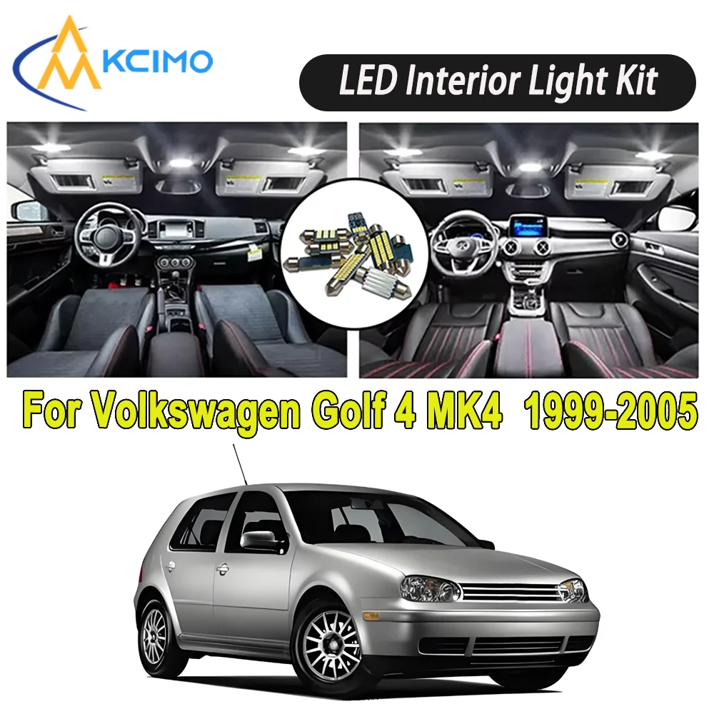 

New Light Bulb For Volkswagen Golf 4 MK4 (1999-2005) Premium Bright LED Interior Dome Map Trunk Light Kit Car Led Lamps Canbus