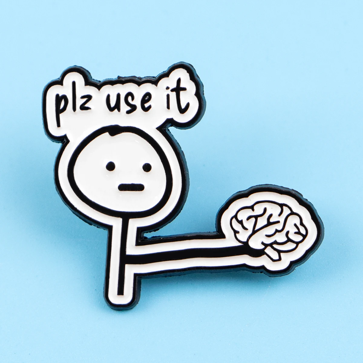 Brain Quotes Enamel Pins Funny Brooches Badge Lapel Pin For Backpack Clothes Accessories Fashion Jewelry Birthday Gifts